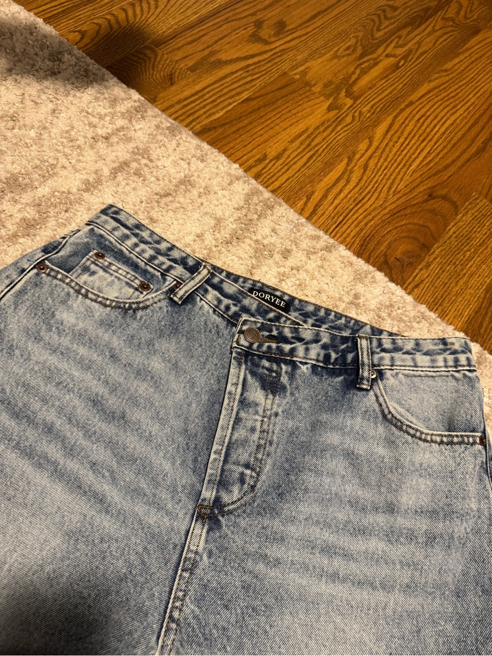 Women’s Asymmetrical Button Fly Jeans